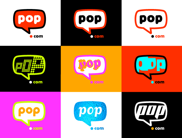 pop.com Logo Varianten
